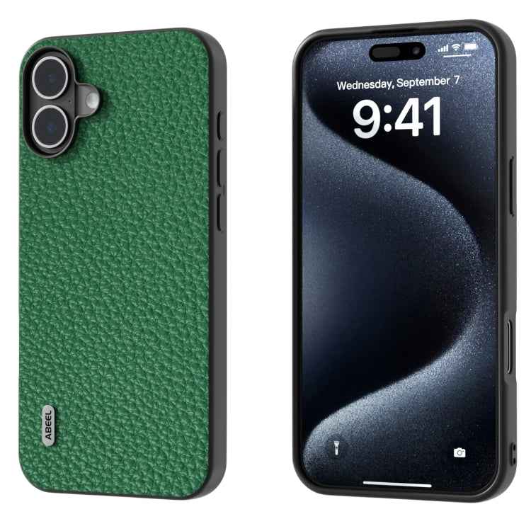 ABEEL Genuine Leather Litchi Texture Phone Case