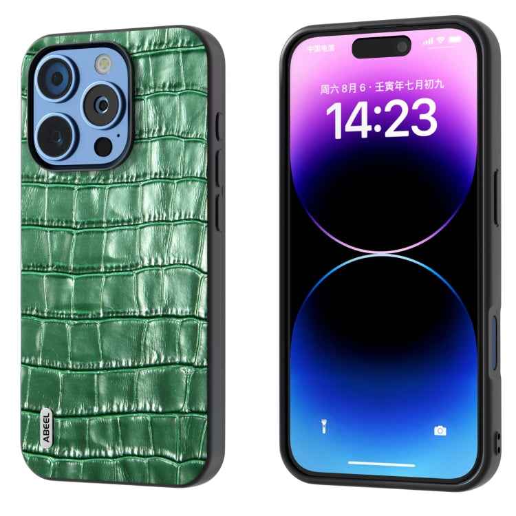 ABEEL Crocodile Texture Genuine Leather Phone Case