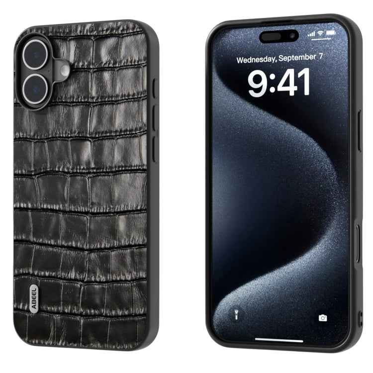 ABEEL Crocodile Texture Genuine Leather Phone Case