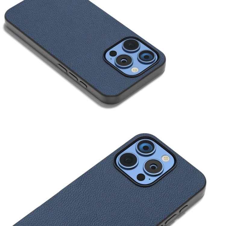 ABEEL Genuine Leather + PC Litchi Texture Phone Case