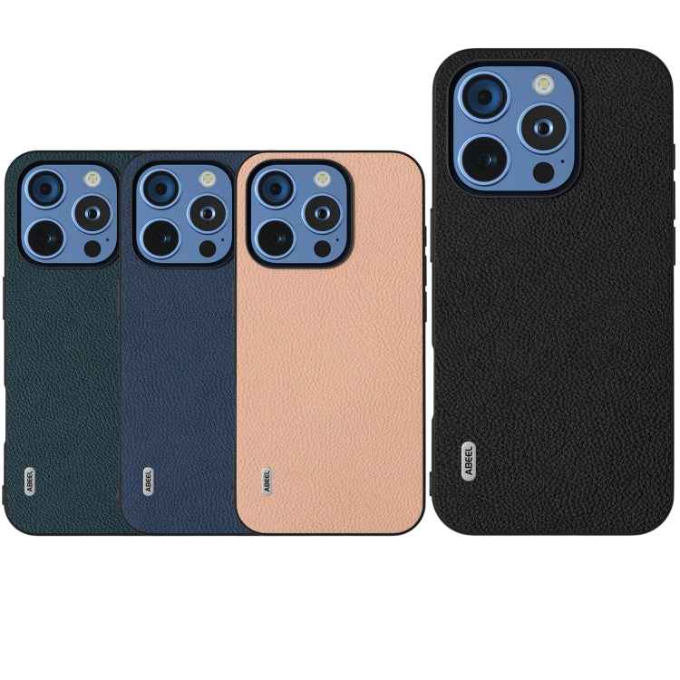 ABEEL Genuine Leather + PC Litchi Texture Phone Case