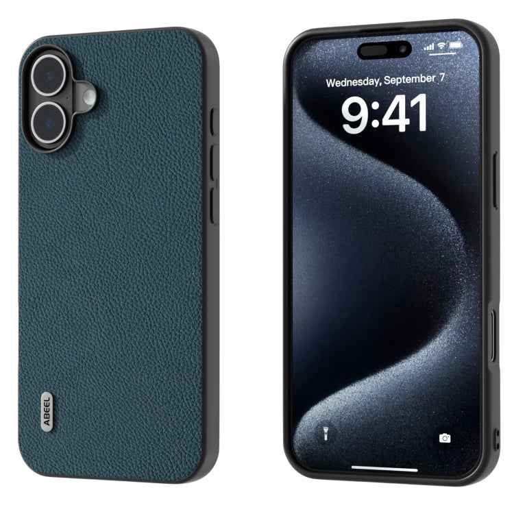 ABEEL Genuine Leather + PC Litchi Texture Phone Case