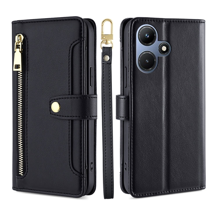 Sheep Texture Cross-body Zipper Wallet Leather Phone Case, For Infinix Hot 40i, For Infinix GT 10 Pro 5G, For Infinix Smart 7 HD, For Infinix Note 30 VIP 5G, For Infinix Hot 30i 4G