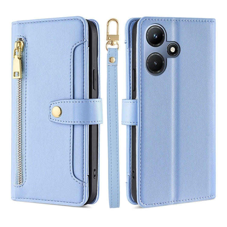 Sheep Texture Cross-body Zipper Wallet Leather Phone Case, For Infinix Hot 40i, For Infinix GT 10 Pro 5G, For Infinix Smart 7 HD, For Infinix Note 30 VIP 5G, For Infinix Hot 30i 4G