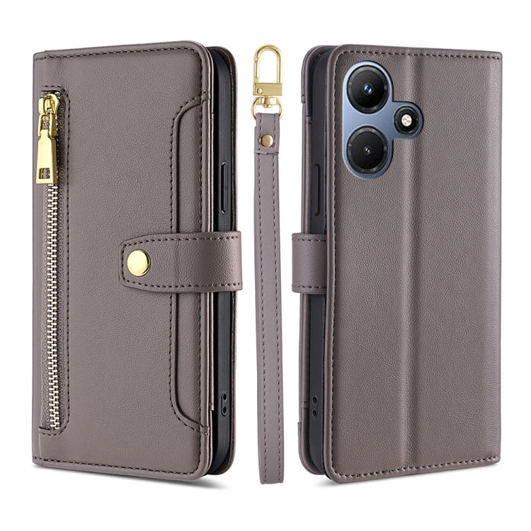 Sheep Texture Cross-body Zipper Wallet Leather Phone Case, For Infinix Hot 40i, For Infinix GT 10 Pro 5G, For Infinix Smart 7 HD, For Infinix Note 30 VIP 5G, For Infinix Hot 30i 4G