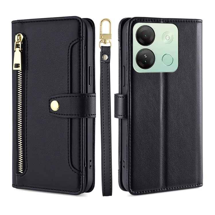 Sheep Texture Cross-body Zipper Wallet Leather Phone Case, For Infinix Hot 40i, For Infinix GT 10 Pro 5G, For Infinix Smart 7 HD, For Infinix Note 30 VIP 5G, For Infinix Hot 30i 4G