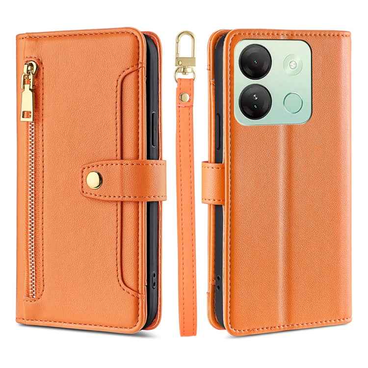 Sheep Texture Cross-body Zipper Wallet Leather Phone Case, For Infinix Hot 40i, For Infinix GT 10 Pro 5G, For Infinix Smart 7 HD, For Infinix Note 30 VIP 5G, For Infinix Hot 30i 4G