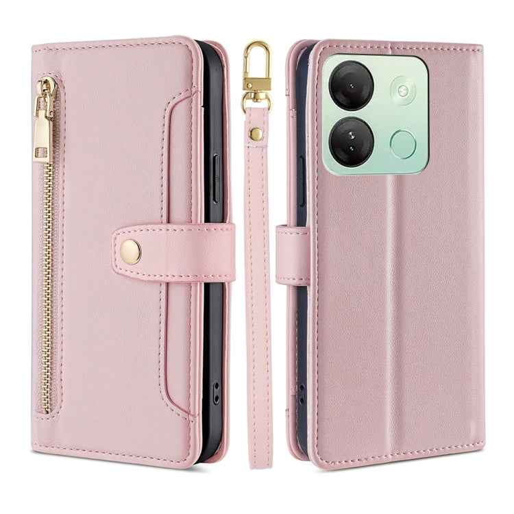 Sheep Texture Cross-body Zipper Wallet Leather Phone Case, For Infinix Hot 40i, For Infinix GT 10 Pro 5G, For Infinix Smart 7 HD, For Infinix Note 30 VIP 5G, For Infinix Hot 30i 4G