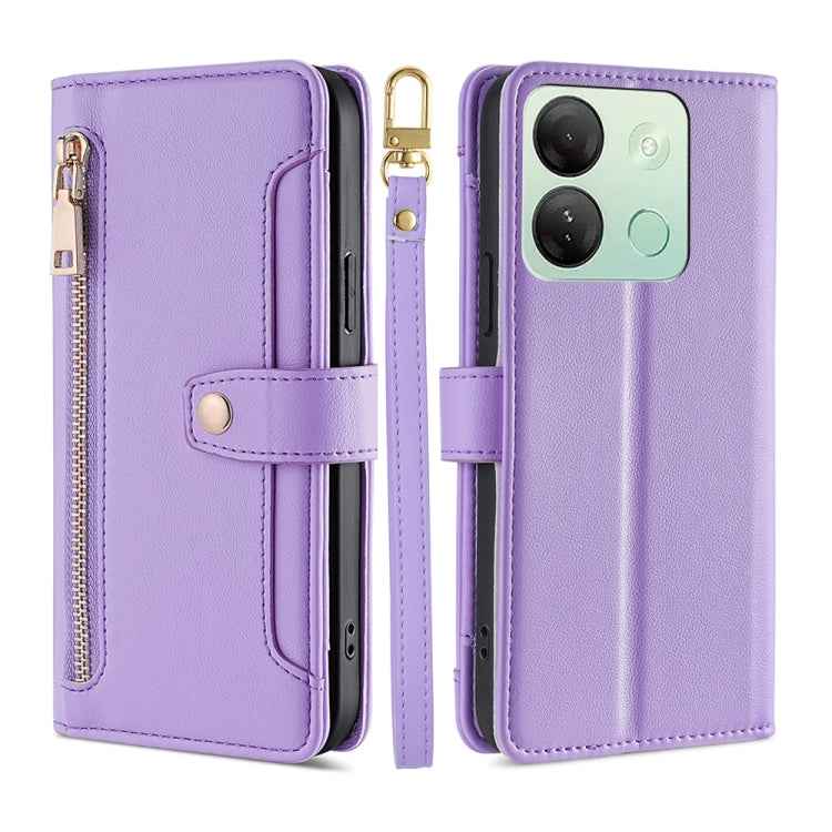 Sheep Texture Cross-body Zipper Wallet Leather Phone Case, For Infinix Hot 40i, For Infinix GT 10 Pro 5G, For Infinix Smart 7 HD, For Infinix Note 30 VIP 5G, For Infinix Hot 30i 4G