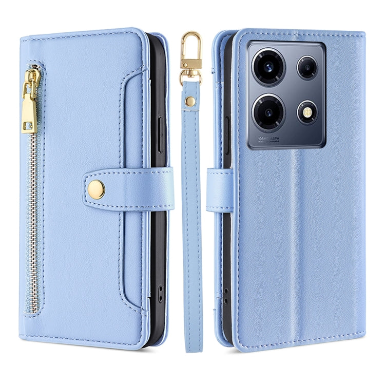 Sheep Texture Cross-body Zipper Wallet Leather Phone Case, For Infinix Hot 40i, For Infinix GT 10 Pro 5G, For Infinix Smart 7 HD, For Infinix Note 30 VIP 5G, For Infinix Hot 30i 4G