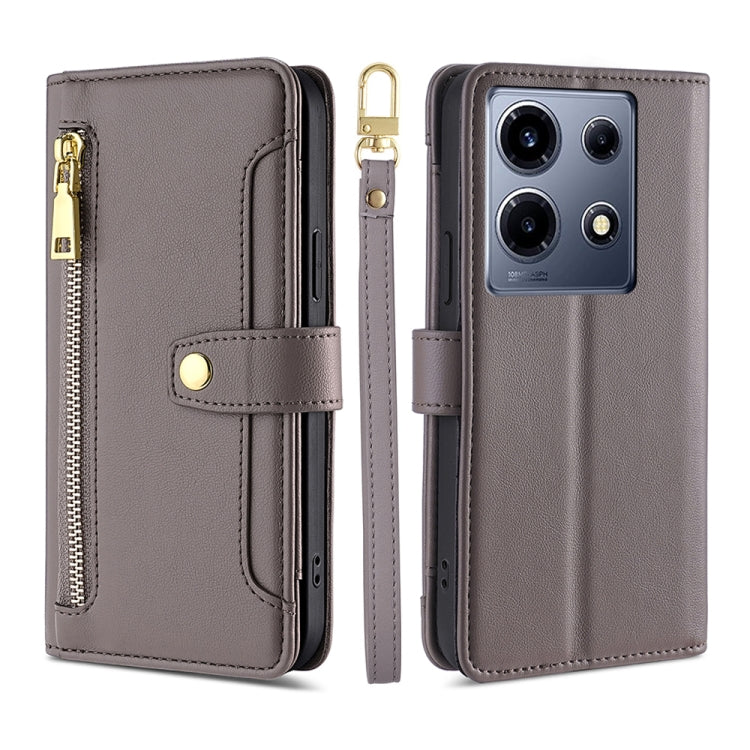 Sheep Texture Cross-body Zipper Wallet Leather Phone Case, For Infinix Hot 40i, For Infinix GT 10 Pro 5G, For Infinix Smart 7 HD, For Infinix Note 30 VIP 5G, For Infinix Hot 30i 4G