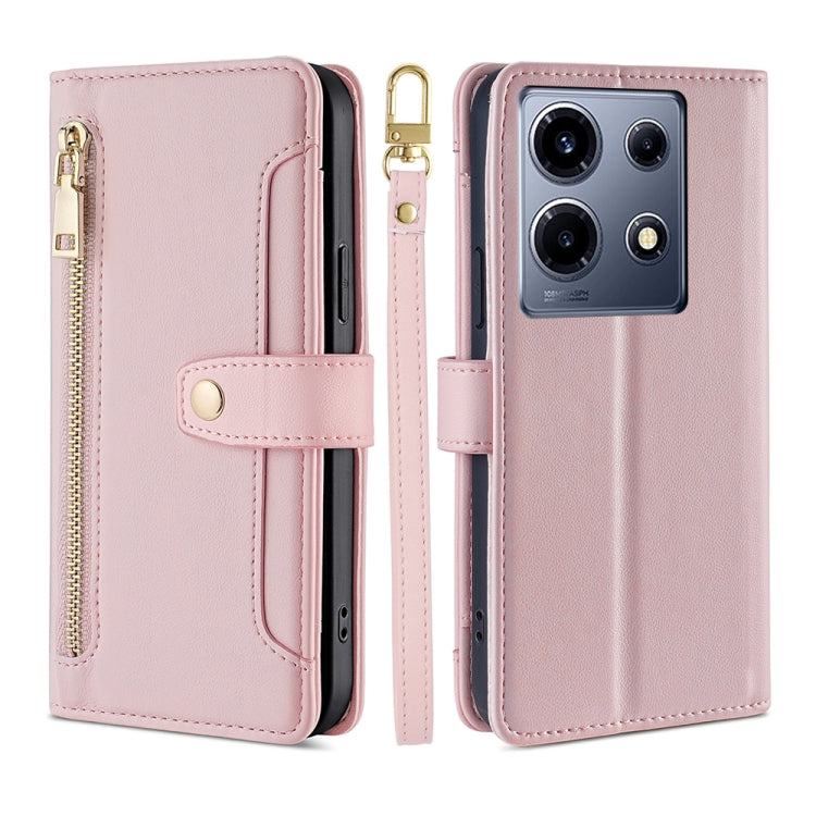 Sheep Texture Cross-body Zipper Wallet Leather Phone Case, For Infinix Hot 40i, For Infinix GT 10 Pro 5G, For Infinix Smart 7 HD, For Infinix Note 30 VIP 5G, For Infinix Hot 30i 4G
