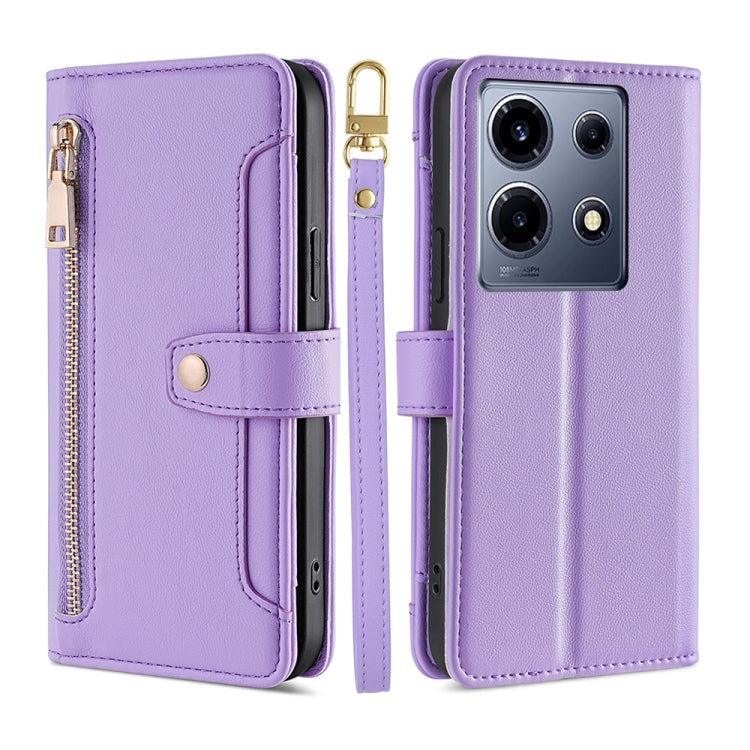 Sheep Texture Cross-body Zipper Wallet Leather Phone Case, For Infinix Hot 40i, For Infinix GT 10 Pro 5G, For Infinix Smart 7 HD, For Infinix Note 30 VIP 5G, For Infinix Hot 30i 4G