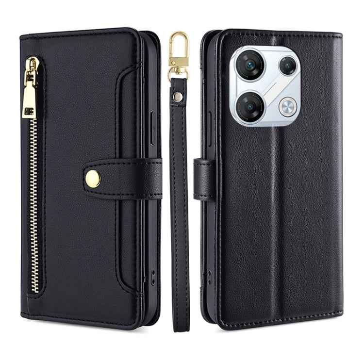 Sheep Texture Cross-body Zipper Wallet Leather Phone Case, For Infinix Hot 40i, For Infinix GT 10 Pro 5G, For Infinix Smart 7 HD, For Infinix Note 30 VIP 5G, For Infinix Hot 30i 4G