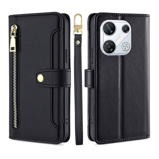 Sheep Texture Cross-body Zipper Wallet Leather Phone Case, For Infinix GT 10 Pro 5G