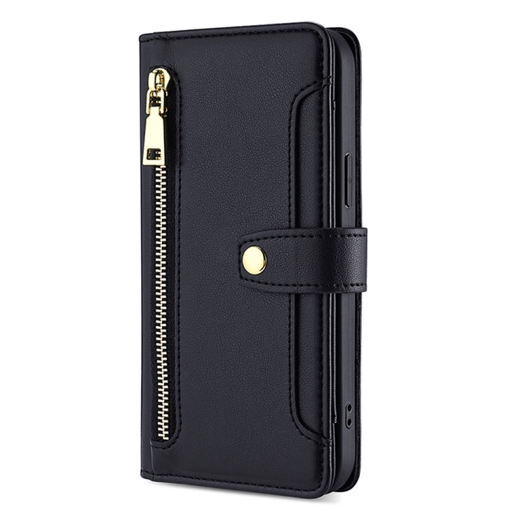 Sheep Texture Cross-body Zipper Wallet Leather Phone Case, For Infinix GT 10 Pro 5G