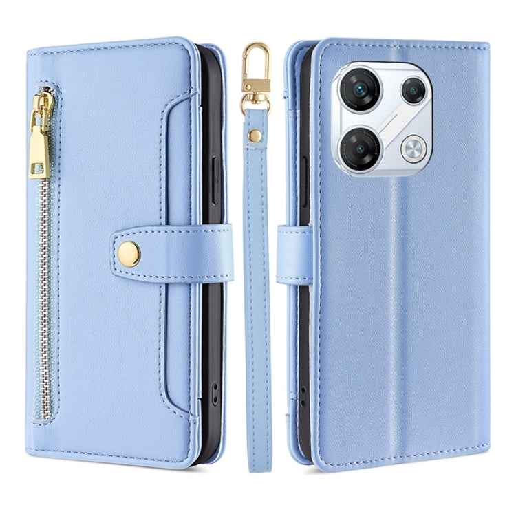 Sheep Texture Cross-body Zipper Wallet Leather Phone Case, For Infinix Hot 40i, For Infinix GT 10 Pro 5G, For Infinix Smart 7 HD, For Infinix Note 30 VIP 5G, For Infinix Hot 30i 4G