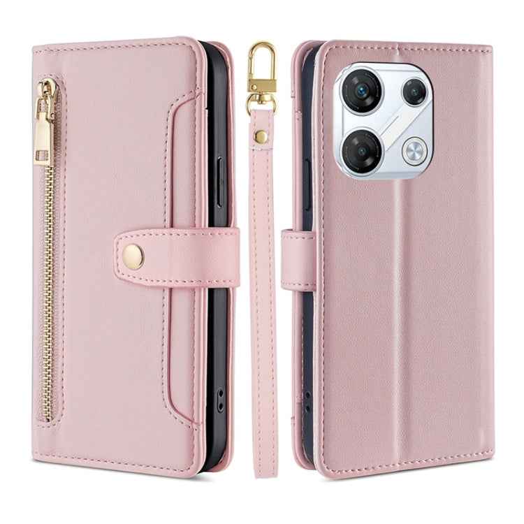 Sheep Texture Cross-body Zipper Wallet Leather Phone Case, For Infinix Hot 40i, For Infinix GT 10 Pro 5G, For Infinix Smart 7 HD, For Infinix Note 30 VIP 5G, For Infinix Hot 30i 4G