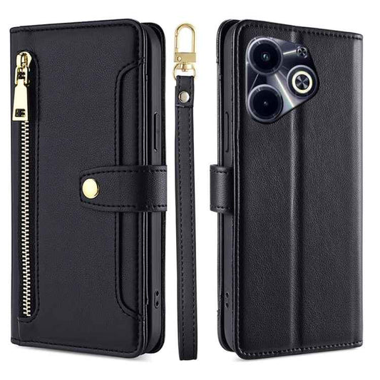 Sheep Texture Cross-body Zipper Wallet Leather Phone Case, For Infinix Hot 40i, For Infinix GT 10 Pro 5G, For Infinix Smart 7 HD, For Infinix Note 30 VIP 5G, For Infinix Hot 30i 4G