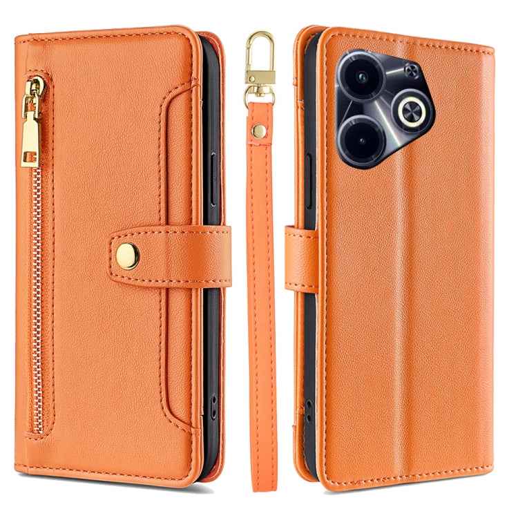 Sheep Texture Cross-body Zipper Wallet Leather Phone Case, For Infinix Hot 40i, For Infinix GT 10 Pro 5G, For Infinix Smart 7 HD, For Infinix Note 30 VIP 5G, For Infinix Hot 30i 4G