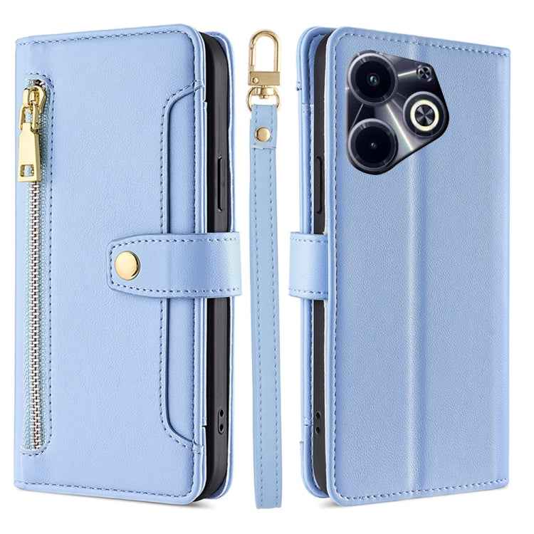 Sheep Texture Cross-body Zipper Wallet Leather Phone Case, For Infinix Hot 40i, For Infinix GT 10 Pro 5G, For Infinix Smart 7 HD, For Infinix Note 30 VIP 5G, For Infinix Hot 30i 4G