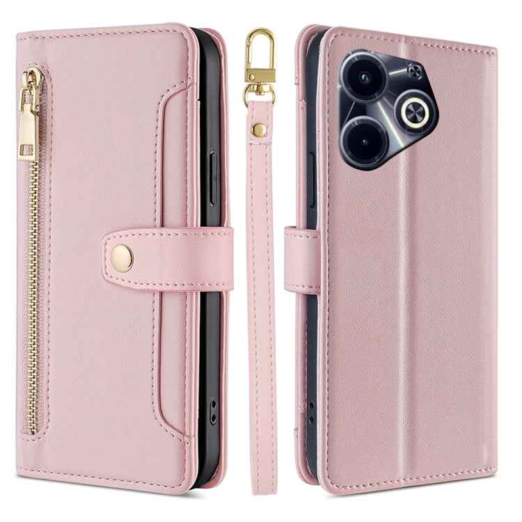 Sheep Texture Cross-body Zipper Wallet Leather Phone Case, For Infinix Hot 40i, For Infinix GT 10 Pro 5G, For Infinix Smart 7 HD, For Infinix Note 30 VIP 5G, For Infinix Hot 30i 4G
