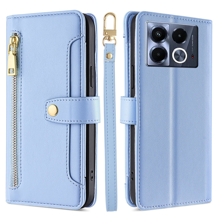 Sheep Texture Cross-body Zipper Wallet Leather Phone Case, For Infinix Hot 50i 4G, For Infinix Hot 50 4G, For Infinix Hot 50 5G, For Infinix Zero 40 4G, For Infinix Note 40 5G, For Infinix Note 40 Pro 4G, For Infinix Note 40 Pro 5G, For Infinix Note 40 4G