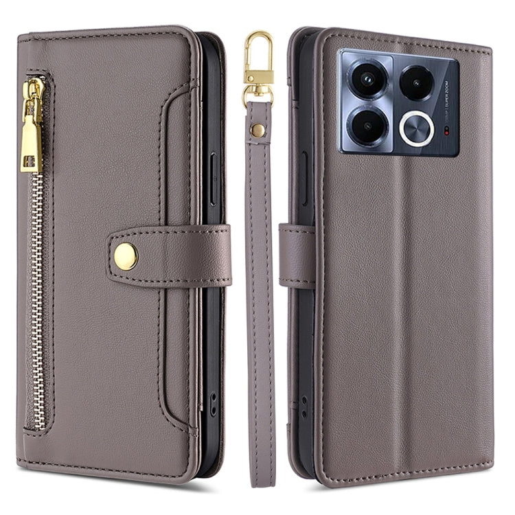 Sheep Texture Cross-body Zipper Wallet Leather Phone Case, For Infinix Hot 50i 4G, For Infinix Hot 50 4G, For Infinix Hot 50 5G, For Infinix Zero 40 4G, For Infinix Note 40 5G, For Infinix Note 40 Pro 4G, For Infinix Note 40 Pro 5G, For Infinix Note 40 4G