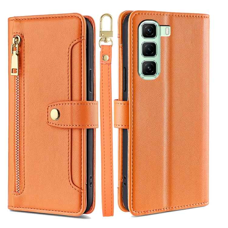 Sheep Texture Cross-body Zipper Wallet Leather Phone Case, For Infinix Hot 50i 4G, For Infinix Hot 50 4G, For Infinix Hot 50 5G, For Infinix Zero 40 4G, For Infinix Note 40 5G, For Infinix Note 40 Pro 4G, For Infinix Note 40 Pro 5G, For Infinix Note 40 4G