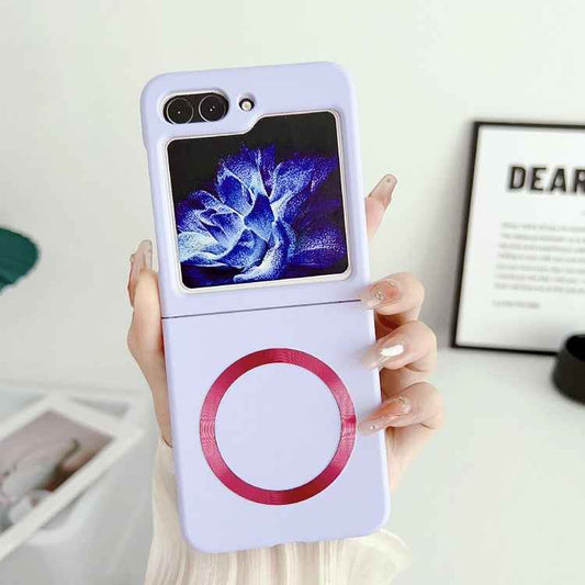 Skin Feel Magsafe Magnetic Shockproof PC Phone Case, For Samsung Galaxy Z Flip5