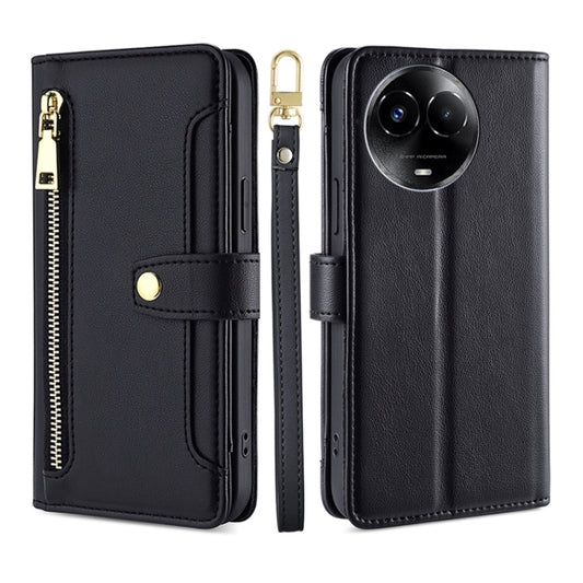 Sheep Texture Cross-body Zipper Wallet Leather Phone Case, For Realme 11 5G Global / 11x 5G, For Realme 11 5G, For Realme 11 Pro / 11 Pro+ 5G, For Realme C65 4G, For Realme 10 Pro 5G, For Realme 10 Pro+ 5G, For Realme 10 4G, For Realme C33 4G
