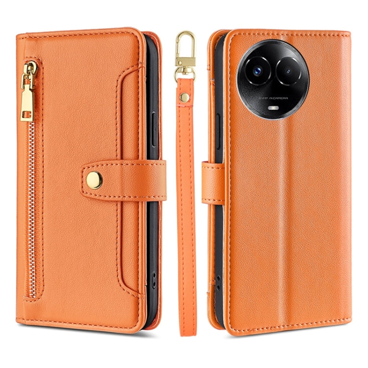 Sheep Texture Cross-body Zipper Wallet Leather Phone Case, For Realme GT5 Pro 5G, For Realme 11 4G, For Realme GT5 240W, For Realme GT5, For Realme 11 5G Global / 11x 5G, For Realme 11 5G, For Realme 11 Pro / 11 Pro+ 5G, For Realme C65 4G