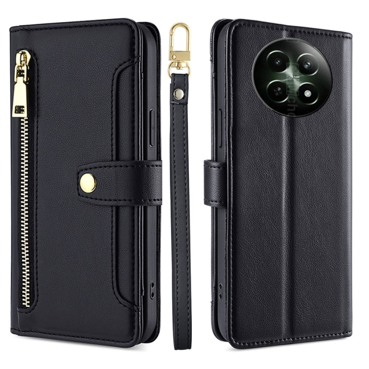 Sheep Texture Cross-body Zipper Wallet Leather Phone Case, For Realme 14 Pro 5G Global, For Realme C75 4G / 14x 5G Global, For Realme 13 Pro 5G, For Realme C61 4G, For Realme GT Neo6 SE, For Realme 12 5G, For Realme 12+ 5G, For Realme 12 Pro 5G