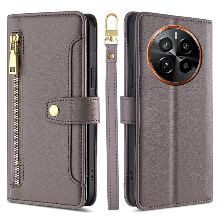 Sheep Texture Cross-body Zipper Wallet Leather Phone Case, For Realme GT5 Pro 5G, For Realme 11 4G, For Realme GT5 240W, For Realme GT5, For Realme 11 5G Global / 11x 5G, For Realme 11 5G, For Realme 11 Pro / 11 Pro+ 5G, For Realme C65 4G