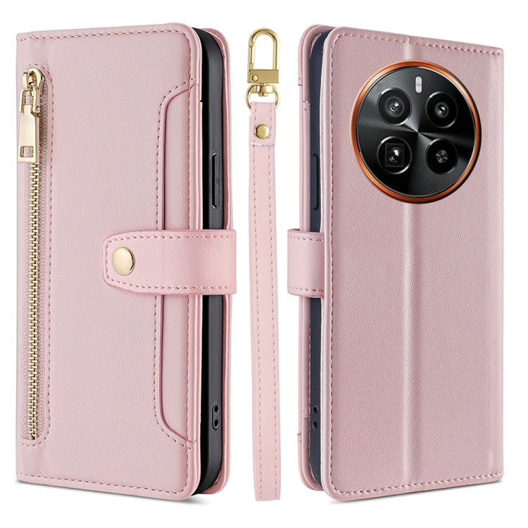 Sheep Texture Cross-body Zipper Wallet Leather Phone Case, For Realme GT5 Pro 5G, For Realme 11 4G, For Realme GT5 240W, For Realme GT5, For Realme 11 5G Global / 11x 5G, For Realme 11 5G, For Realme 11 Pro / 11 Pro+ 5G, For Realme C65 4G