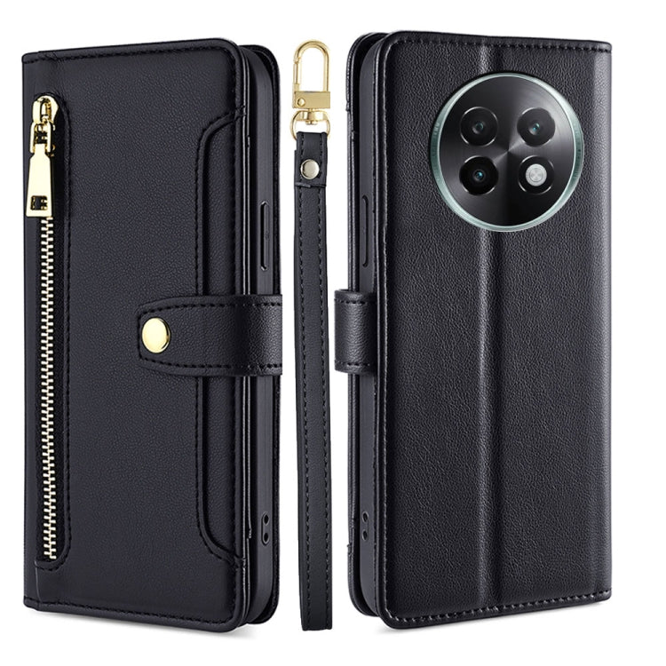Sheep Texture Cross-body Zipper Wallet Leather Phone Case, For Realme 14 Pro 5G Global, For Realme C75 4G / 14x 5G Global, For Realme 13 Pro 5G, For Realme C61 4G, For Realme GT Neo6 SE, For Realme 12 5G, For Realme 12+ 5G, For Realme 12 Pro 5G