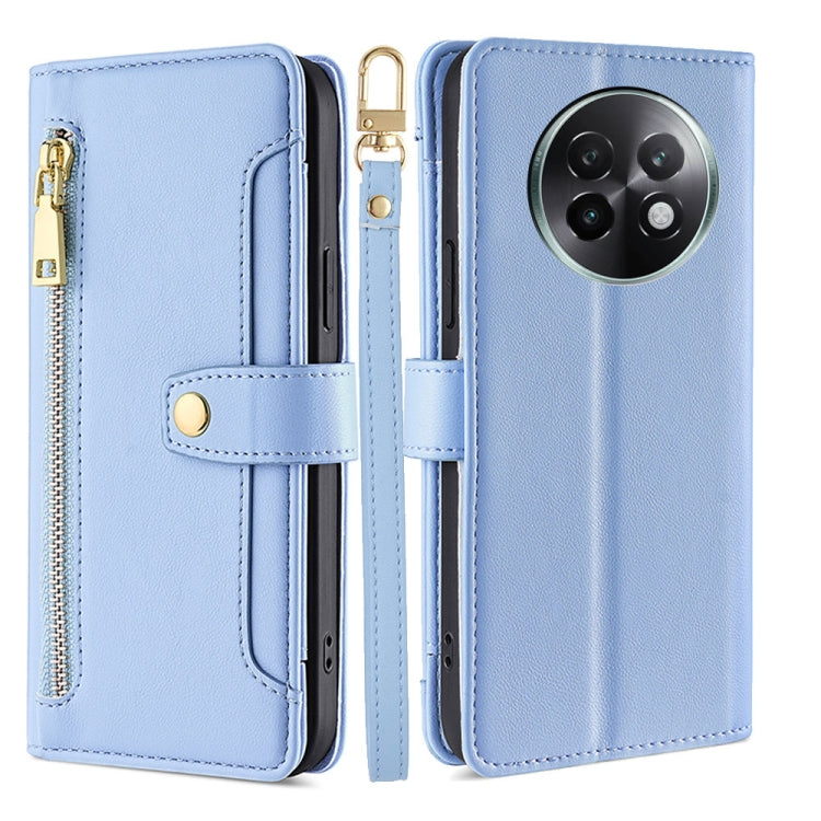 Sheep Texture Cross-body Zipper Wallet Leather Phone Case, For Realme 14 Pro 5G Global, For Realme C75 4G / 14x 5G Global, For Realme 13 Pro 5G, For Realme C61 4G, For Realme GT Neo6 SE, For Realme 12 5G, For Realme 12+ 5G, For Realme 12 Pro 5G
