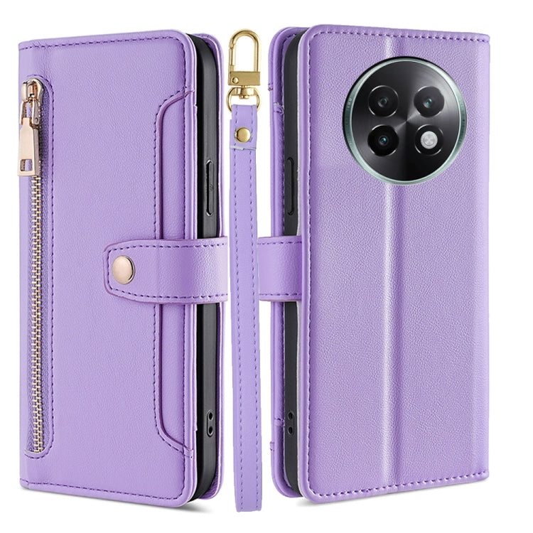 Sheep Texture Cross-body Zipper Wallet Leather Phone Case, For Realme 14 Pro 5G Global, For Realme C75 4G / 14x 5G Global, For Realme 13 Pro 5G, For Realme C61 4G, For Realme GT Neo6 SE, For Realme 12 5G, For Realme 12+ 5G, For Realme 12 Pro 5G