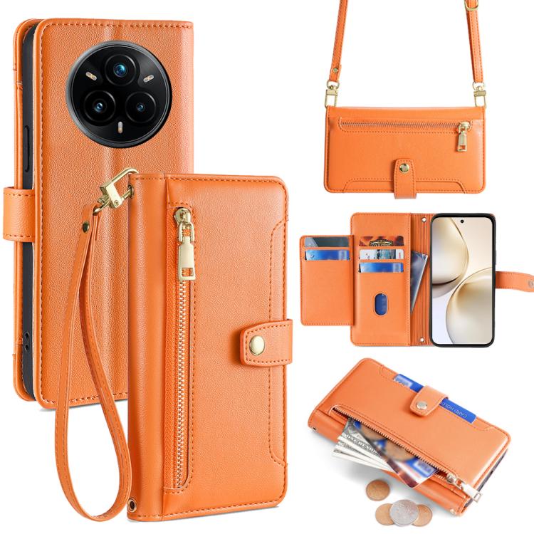 Sheep Texture Cross-body Zipper Wallet Leather Phone Case, For Realme 14 Pro 5G Global, For Realme C75 4G / 14x 5G Global, For Realme 13 Pro 5G, For Realme C61 4G, For Realme GT Neo6 SE, For Realme 12 5G, For Realme 12+ 5G, For Realme 12 Pro 5G