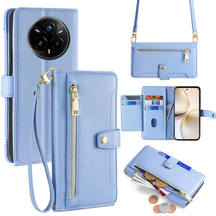 Sheep Texture Cross-body Zipper Wallet Leather Phone Case, For Realme C85 5G, For Realme C85 Pro 4G, For Realme 15T 5G Global, For Realme C71 4G, For Realme GT 7 5G Global, For Realme 14 5G Global, For Realme P3 Ultra 5G, For Realme 14 Pro+ 5G
