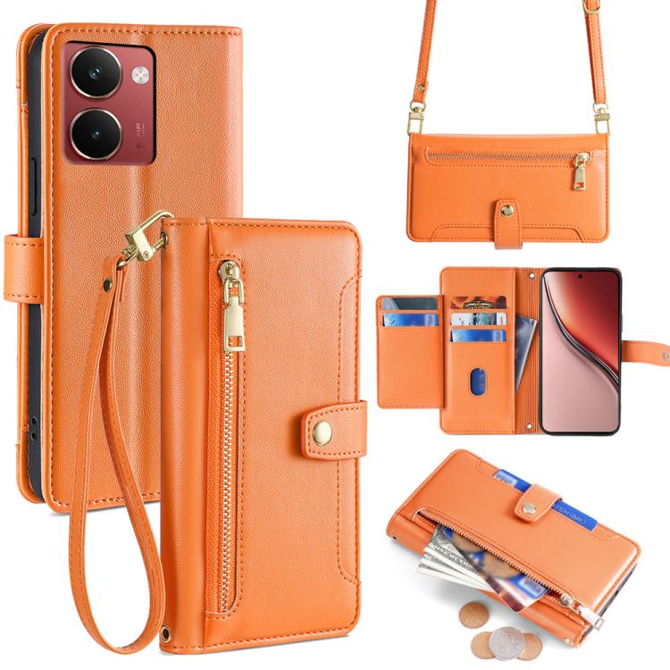 Sheep Texture Cross-body Zipper Wallet Leather Phone Case, For Realme C85 5G, For Realme C85 Pro 4G, For Realme 15T 5G Global, For Realme C71 4G, For Realme GT 7 5G Global, For Realme 14 5G Global, For Realme P3 Ultra 5G, For Realme 14 Pro+ 5G