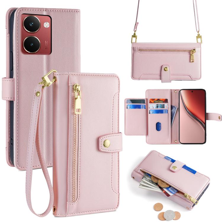 Sheep Texture Cross-body Zipper Wallet Leather Phone Case, For Realme C85 5G, For Realme C85 Pro 4G, For Realme 15T 5G Global, For Realme C71 4G, For Realme GT 7 5G Global, For Realme 14 5G Global, For Realme P3 Ultra 5G, For Realme 14 Pro+ 5G