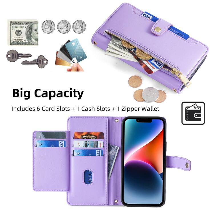 Sheep Texture Cross-body Zipper Wallet Leather Phone Case, For Realme Neo8 5G, For Realme 16 Pro+ 5G, For Realme 16 Pro 5G, For Realme P4x 5G, For Realme C85 5G, For Realme C85 Pro 4G, For Realme 15T 5G Global, For Realme C71 4G