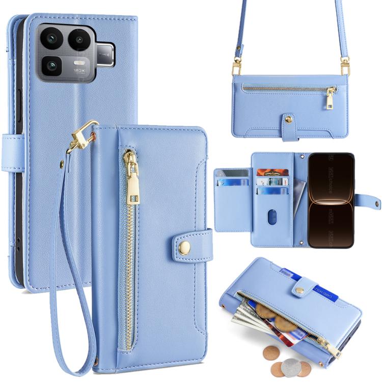 Sheep Texture Cross-body Zipper Wallet Leather Phone Case, For Realme Neo8 5G, For Realme 16 Pro+ 5G, For Realme 16 Pro 5G, For Realme P4x 5G, For Realme C85 5G, For Realme C85 Pro 4G, For Realme 15T 5G Global, For Realme C71 4G