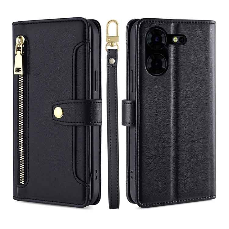 Sheep Texture Cross-body Zipper Wallet Leather Phone Case, For Tecno Spark 30 4G, For Tecno Pova 6 Neo 5G, For Tecno Camon 30 Premier 5G, For Tecno Camon 30 Pro 5G, For Tecno Camon 30, For Tecno Pova 5 Pro, For Tecno Pova Neo 3                         ...