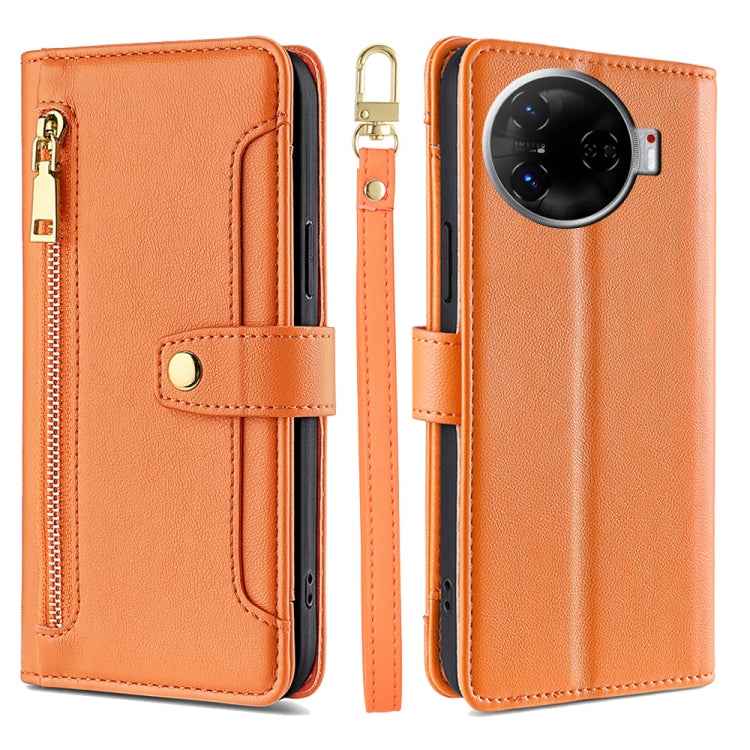 Sheep Texture Cross-body Zipper Wallet Leather Phone Case, For Tecno Spark 30 4G, For Tecno Pova 6 Neo 5G, For Tecno Camon 30 Premier 5G, For Tecno Camon 30 Pro 5G, For Tecno Camon 30, For Tecno Pova 5 Pro, For Tecno Pova Neo 3                         ...