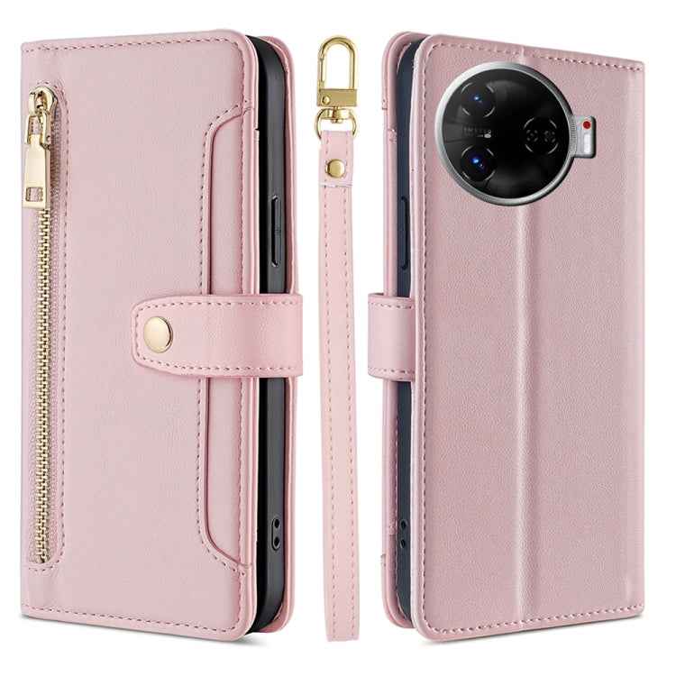 Sheep Texture Cross-body Zipper Wallet Leather Phone Case, For Tecno Spark 30 4G, For Tecno Pova 6 Neo 5G, For Tecno Camon 30 Premier 5G, For Tecno Camon 30 Pro 5G, For Tecno Camon 30, For Tecno Pova 5 Pro, For Tecno Pova Neo 3                         ...