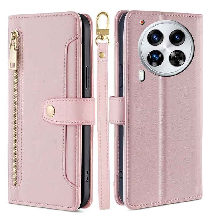 Sheep Texture Cross-body Zipper Wallet Leather Phone Case, For Tecno Spark 30 4G, For Tecno Pova 6 Neo 5G, For Tecno Camon 30 Premier 5G, For Tecno Camon 30 Pro 5G, For Tecno Camon 30, For Tecno Pova 5 Pro, For Tecno Pova Neo 3                         ...