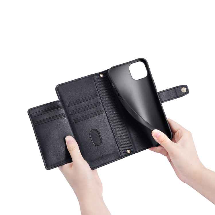 Sheep Texture Cross-body Zipper Wallet Leather Phone Case, For Sharp Aqous Wish3