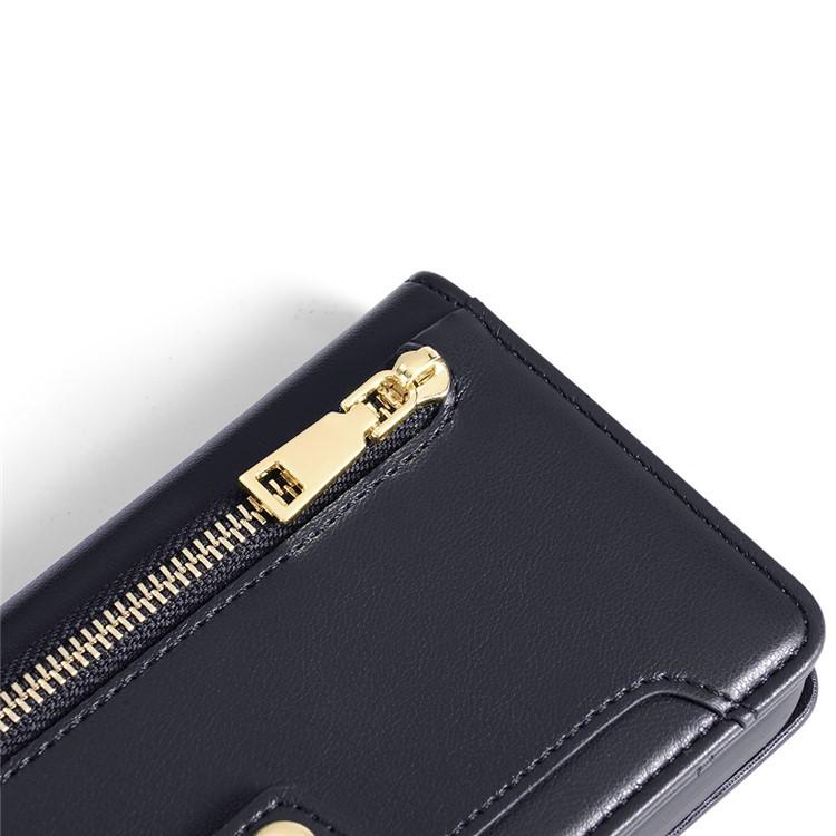 Sheep Texture Cross-body Zipper Wallet Leather Phone Case, For Sharp Aquos R10, For Sharp Aqous wish5, For Sharp Basio Active3, For Sharp Aquos Wish4, For Sharp Aquos R9, For Sharp Aquos R8 Pro SH-51, For Sharp Aquos R8 SH-52D, For Sharp Aqous Wish3